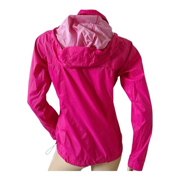 Columbia Womens Small Pink Switchback III Hooded Zip Windbreaker Jacket Outdoor - Picture 4 of 8